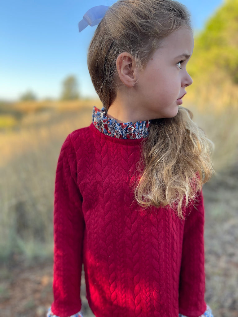 Baby girl 2025 red jumper